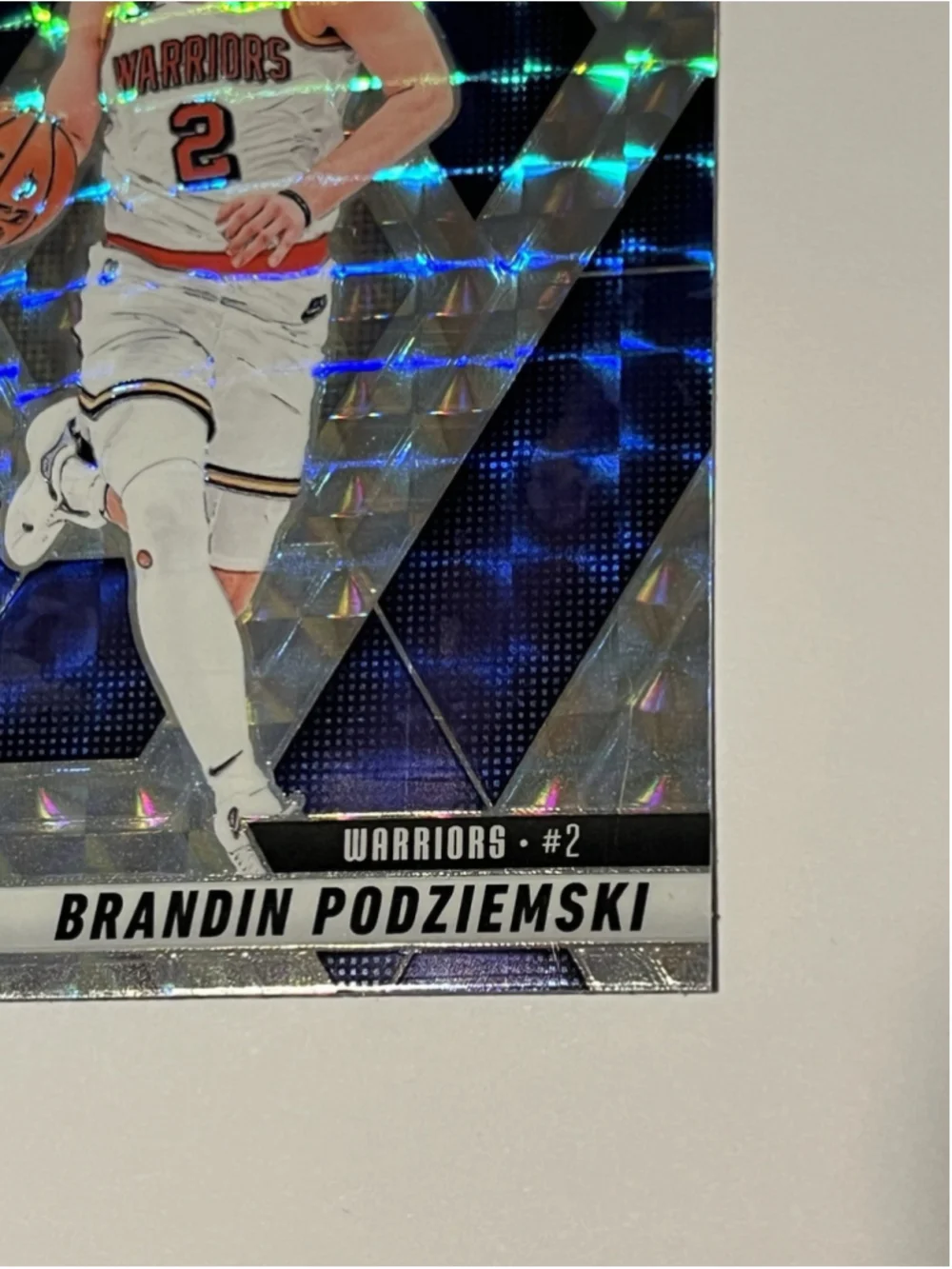 Brandin Podziemski 2024-25 Panini Mosaic #105 Silver Holo Prizm Warriors